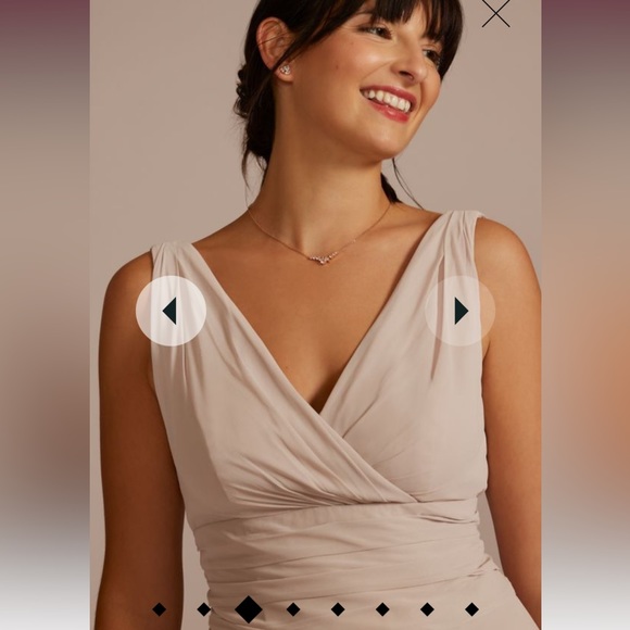 David’s Bridal Bridesmaid dress in Malibu size 8 NEW with tags - Picture 3 of 8